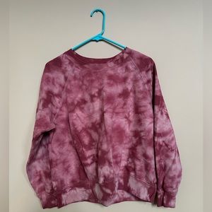tie dye crewneck sweatshirt
